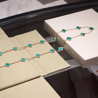 [Leaves]CLOVER 20 MOTIFS MALACHITE GOLD