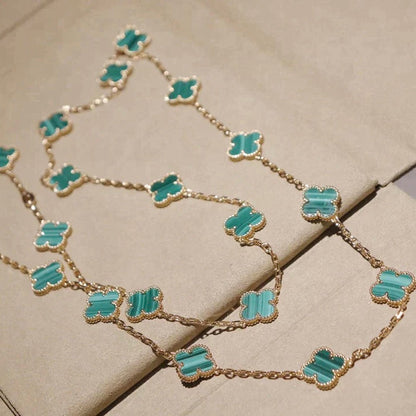 [Leaves]CLOVER 20 MOTIFS MALACHITE GOLD
