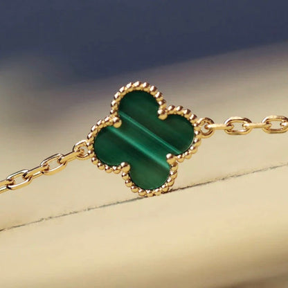 [Leaves]CLOVER 20 MOTIFS MALACHITE GOLD