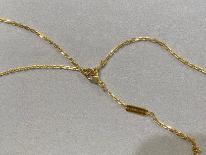 [Leaves]CLOVER 25MM NECKLACE GOLD CARNELIAN