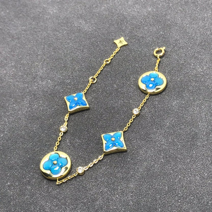 [Leaves]STAR AND SUN TURQUOISE 4 MOTIFS 3 DIAMONDS