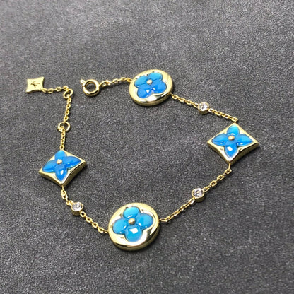 [Leaves]STAR AND SUN TURQUOISE 4 MOTIFS 3 DIAMONDS