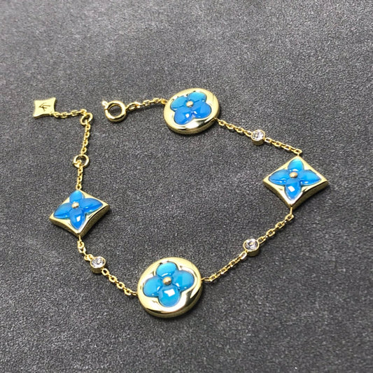 [Leaves]STAR AND SUN TURQUOISE 4 MOTIFS 3 DIAMONDS