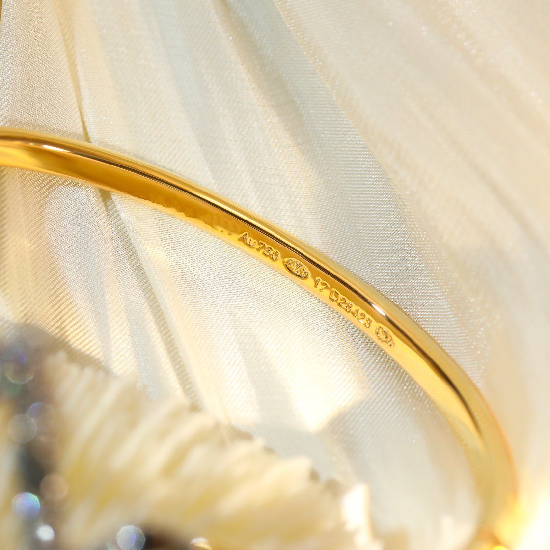 [Leaves]VOLTE UPSITE DOWN GOLD DIAMOND BRACELET
