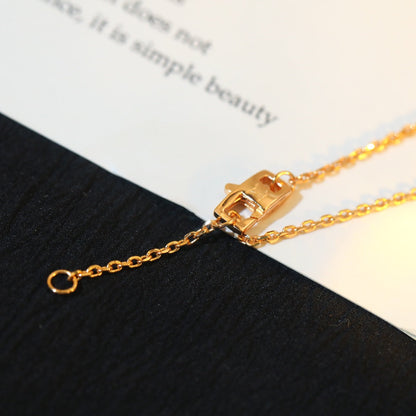 [Leaves]STAR AND SUN DIAMOND ROSE GOLD NECKLACE
