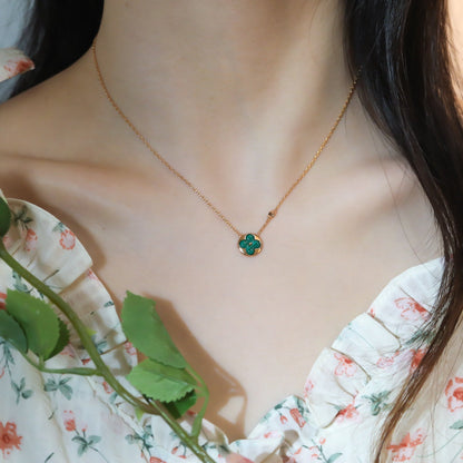 [Leaves]SUN PEDANT ROSE GOLD 1 DIAMOND NECKLACE