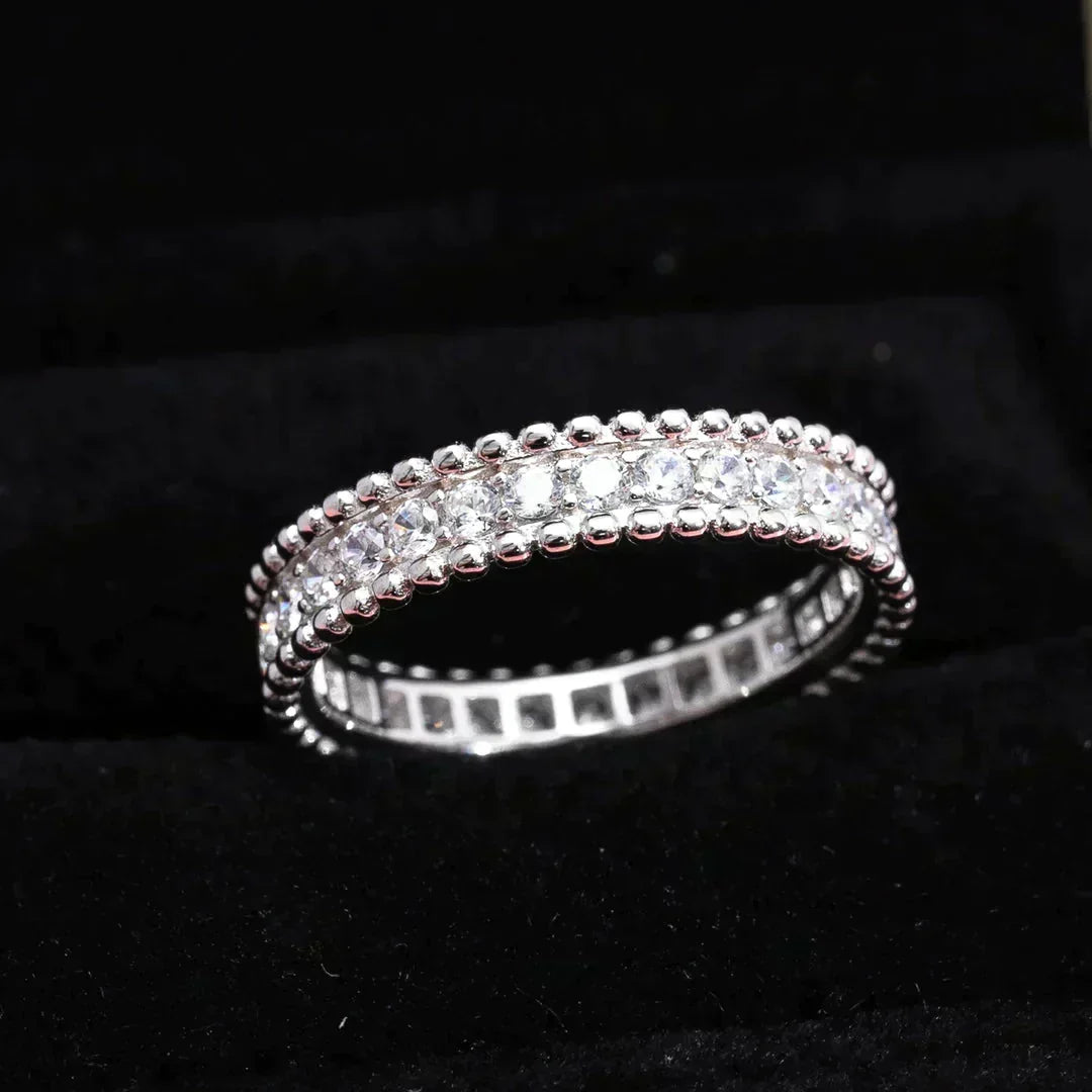 [Leaves]PERLEE DIAMOND SILVER RING