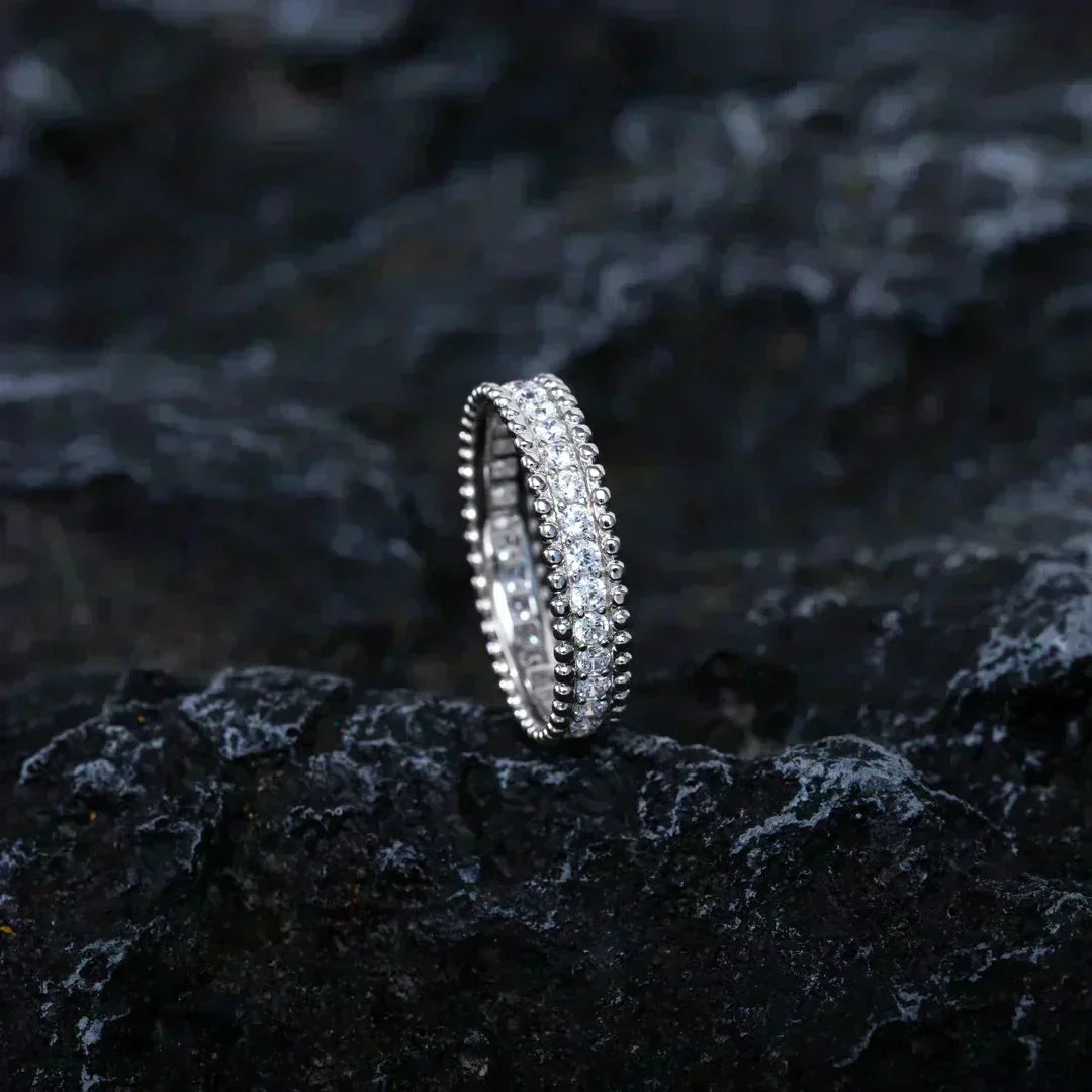 [Leaves]PERLEE DIAMOND SILVER RING