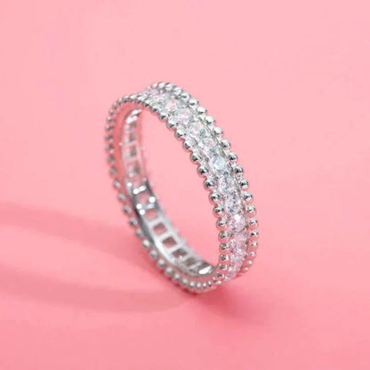 [Leaves]PERLEE DIAMOND SILVER RING