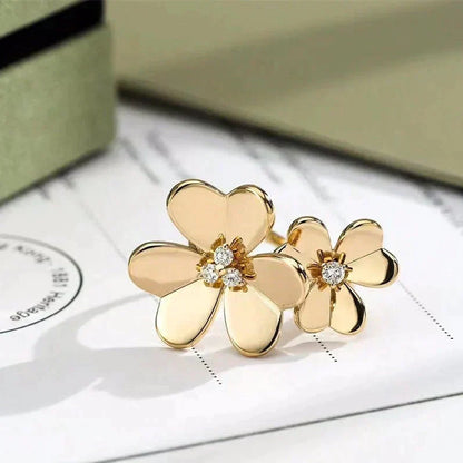 [Leaves]CLOVER COMOS GOLD DIAMOND RING