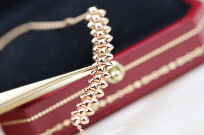 [Leaves]CLASH PINK GOLD NECKLACE