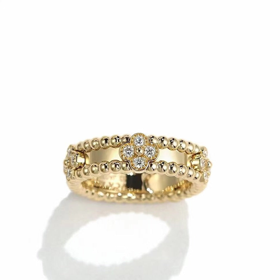 [Leaves]PERLEE GOLD DIAMOND RING