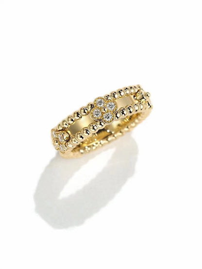 [Leaves]PERLEE GOLD DIAMOND RING