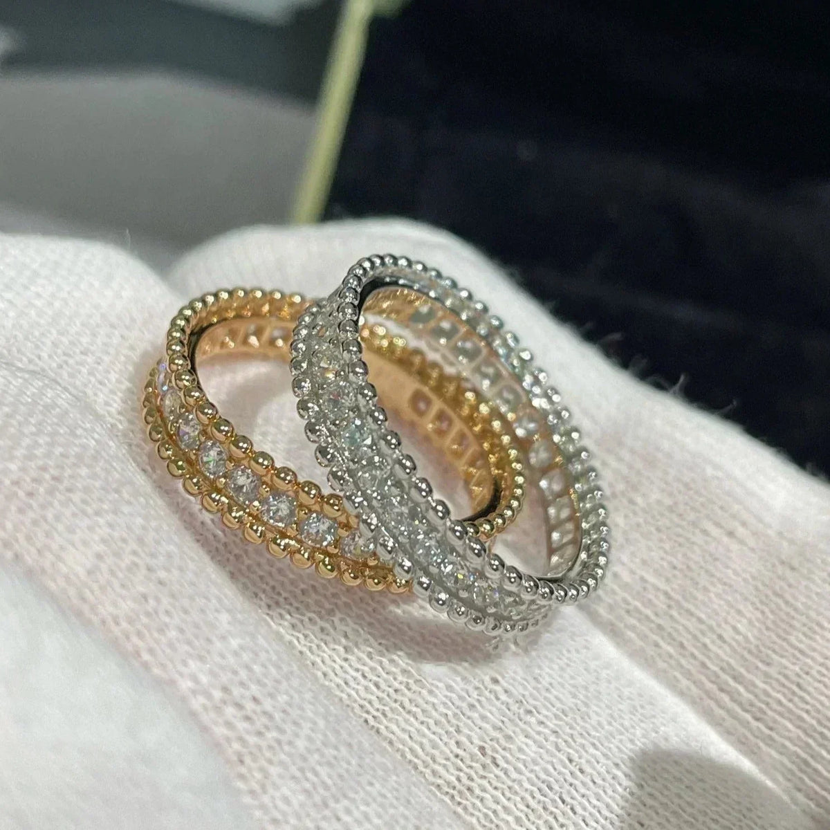 [Leaves]PERLEE DIAMOND ROSE GOLD RING