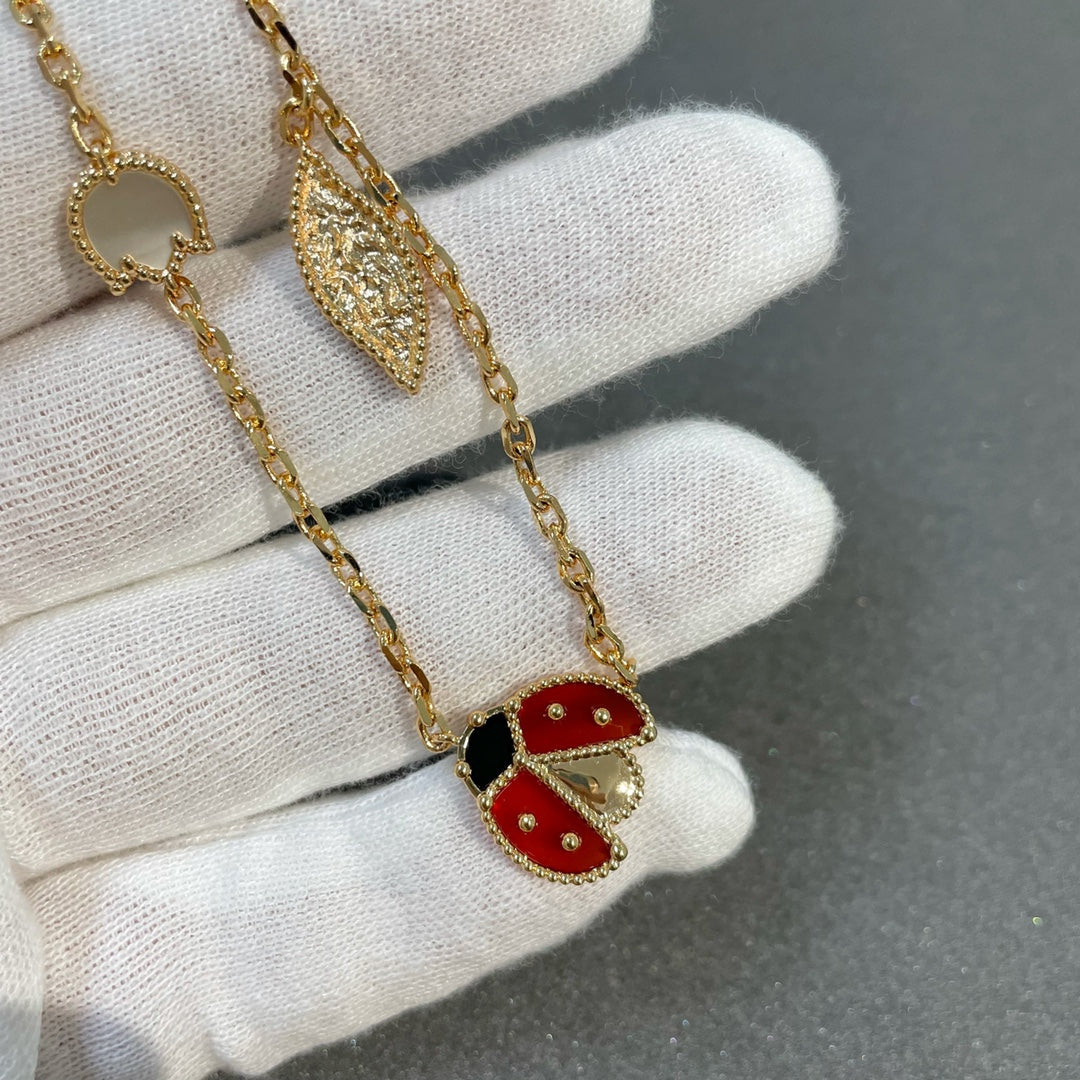[Leaves]LUCKY SPRING 15 MOTIFS GOLD NECKLACE