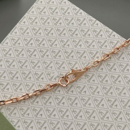 [Leaves]LUCKY SPRING 15 MOTIFS ROSE GOLD NECKLACE