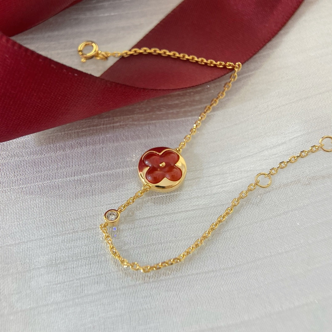 [Leaves]SUN PEDANT CARNELIAN BRACELET