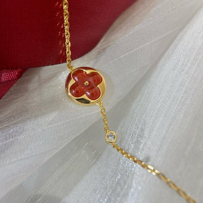 [Leaves]SUN PEDANT CARNELIAN BRACELET
