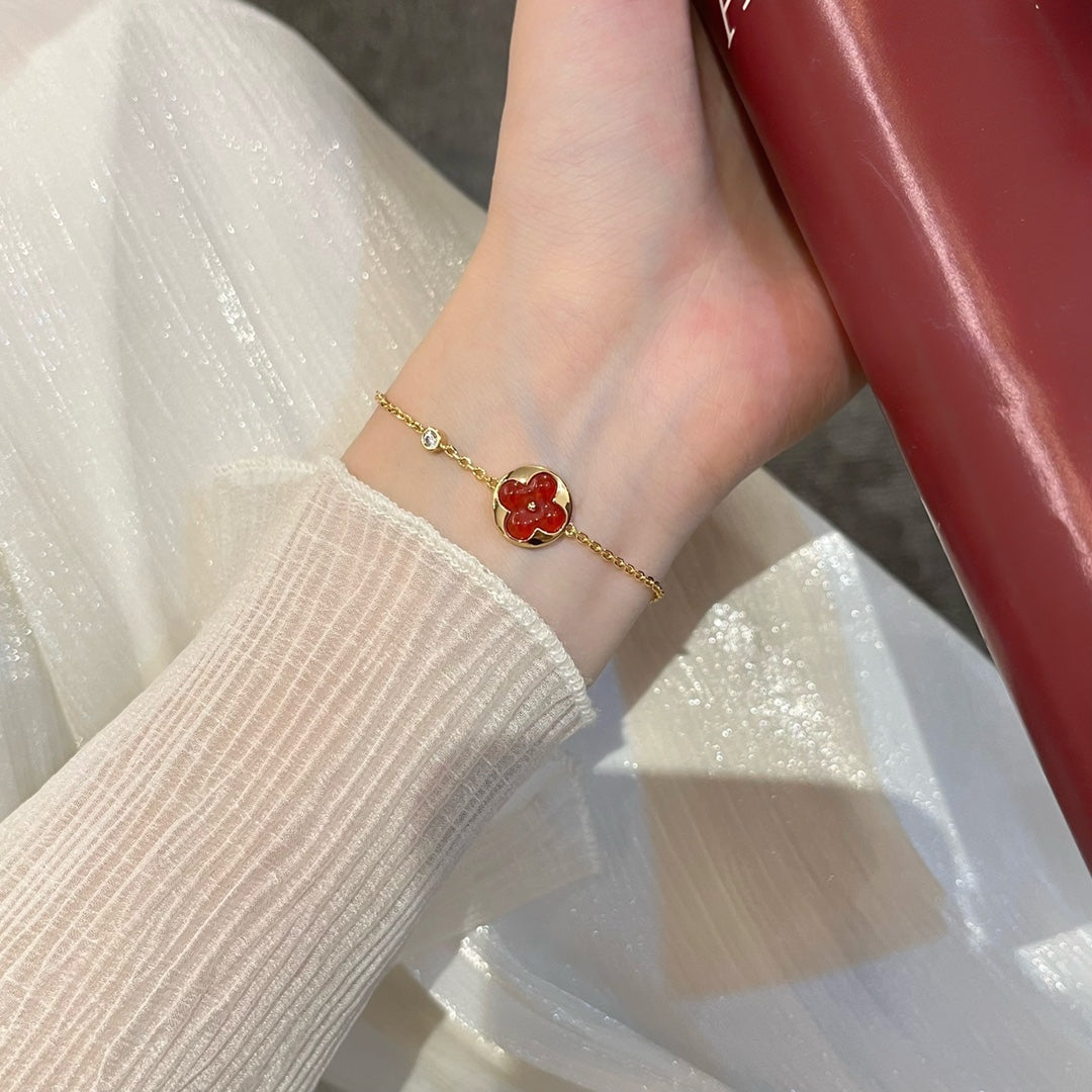 [Leaves]SUN PEDANT CARNELIAN BRACELET