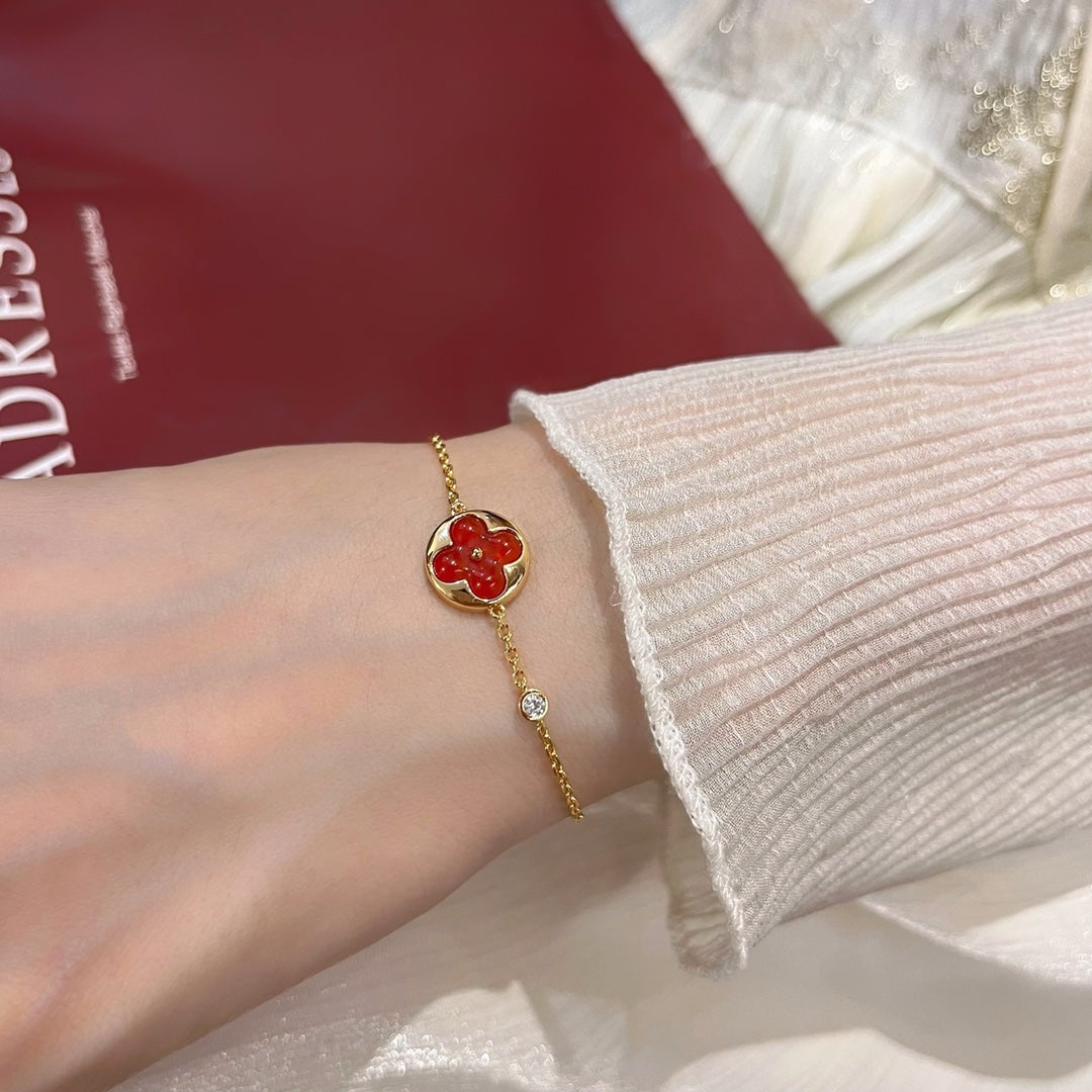 [Leaves]SUN PEDANT CARNELIAN BRACELET