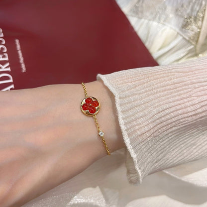 [Leaves]SUN PEDANT CARNELIAN BRACELET