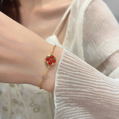 [Leaves]SUN PEDANT CARNELIAN BRACELET