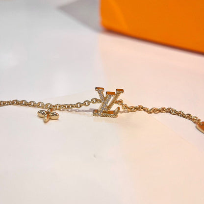 [Leaves]LOGO STAR MOTIF GOLD BRACELET