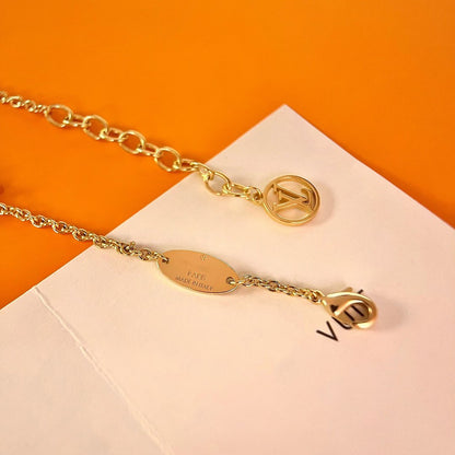 [Leaves]LOGO STAR MOTIF GOLD BRACELET
