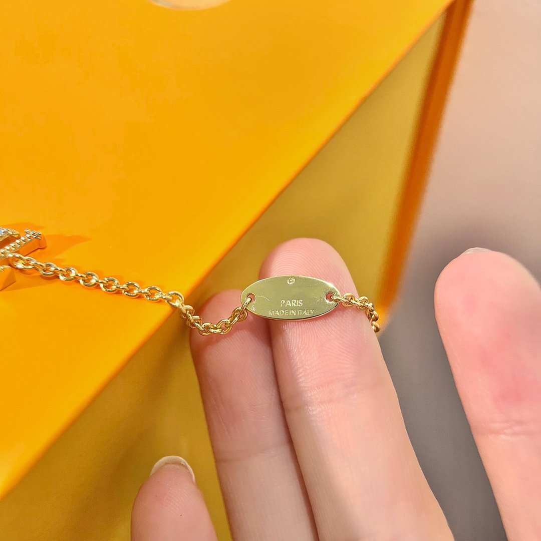 [Leaves]LOGO STAR MOTIF GOLD BRACELET
