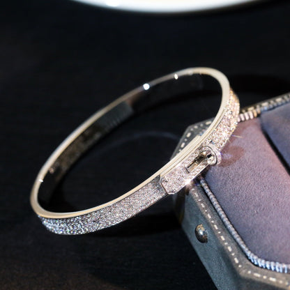 [Leaves]KELLY BRACELET DIAMOND PAVED