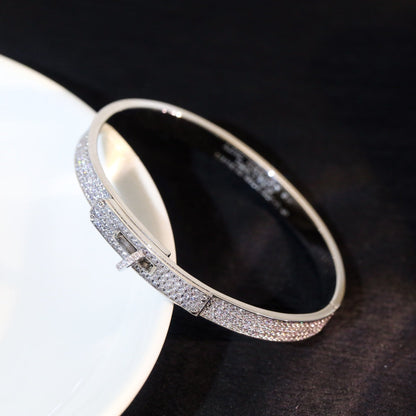 [Leaves]KELLY BRACELET DIAMOND PAVED