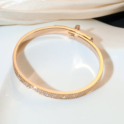 [Leaves]KELLY BRACELET DIAMOND PAVED