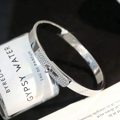 [Leaves]KELLY SILVER DIAMOND BRACELET