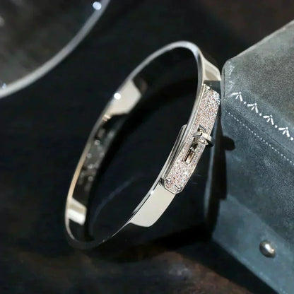 [Leaves]KELLY SILVER DIAMOND BRACELET