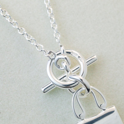 [Leaves]POP H PEDANT SILVER NECKLACE