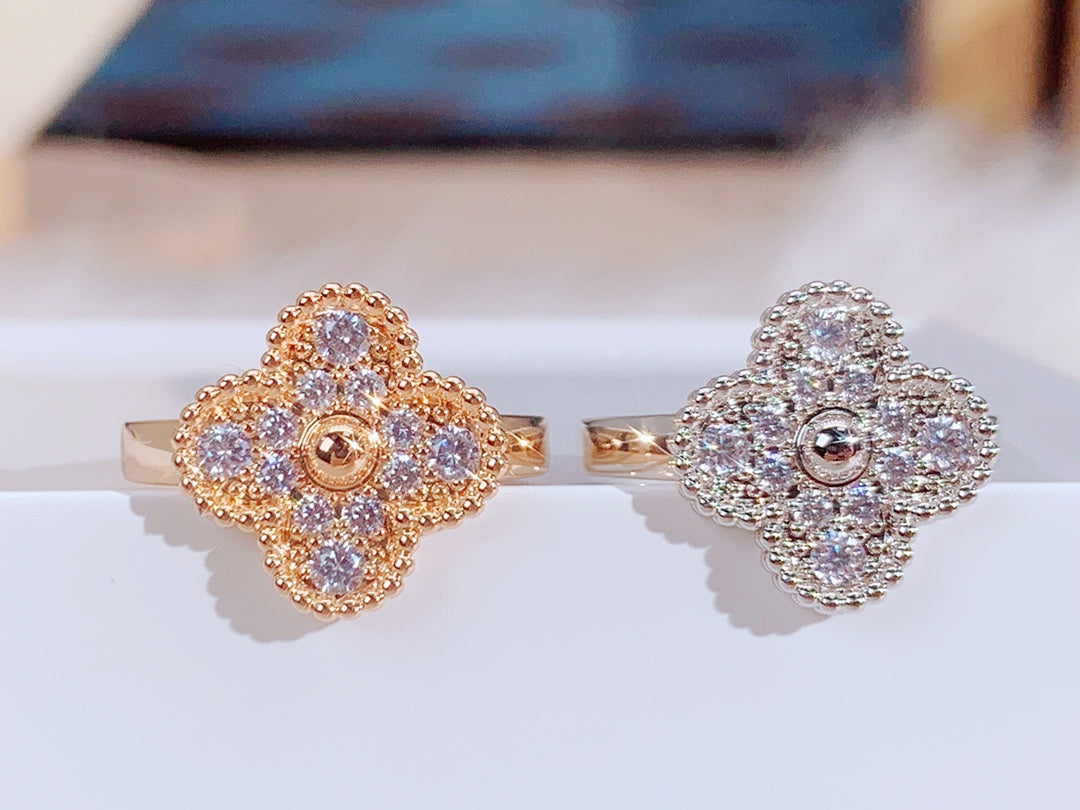 [Leaves]CLOVER DIAMOND RING