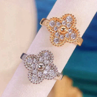 [Leaves]CLOVER DIAMOND RING