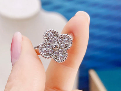 [Leaves]CLOVER DIAMOND RING
