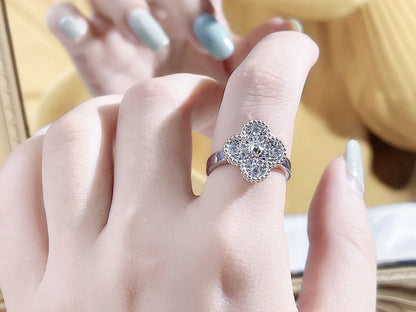 [Leaves]CLOVER DIAMOND RING