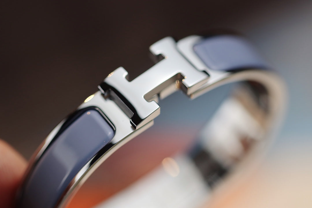 [Leaves]H BRACELET 12MM BLUE GRAY