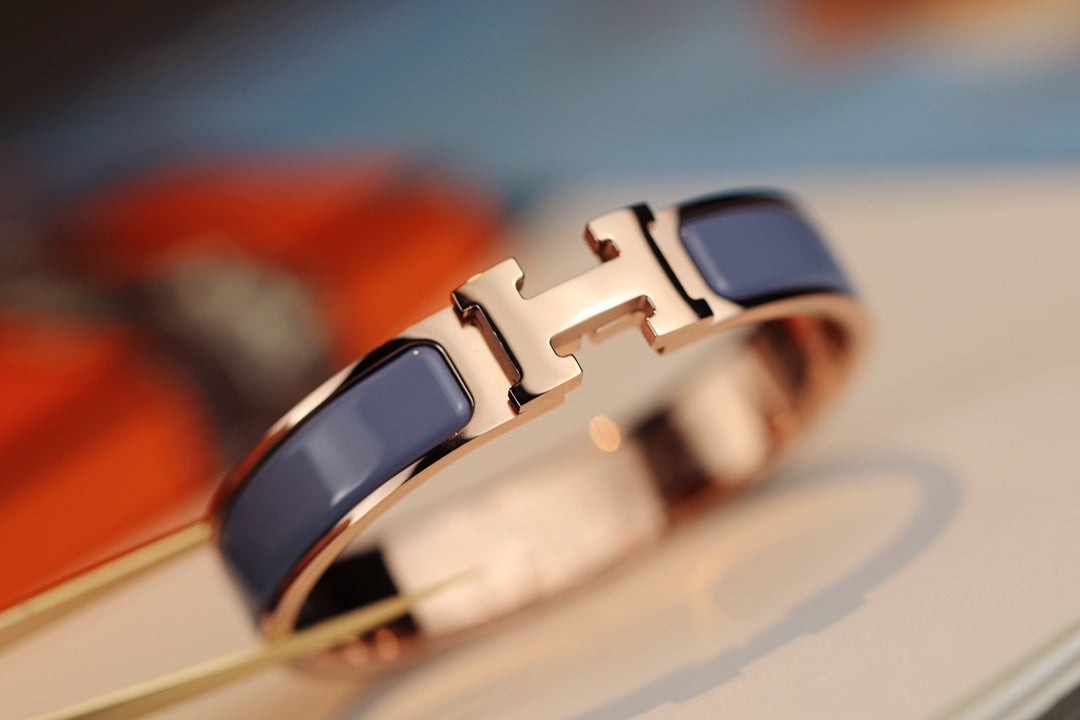 [Leaves]H BRACELET 12MM BLUE GRAY