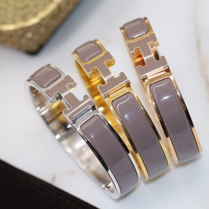 [Leaves]H BRACELET 12MM BROWN