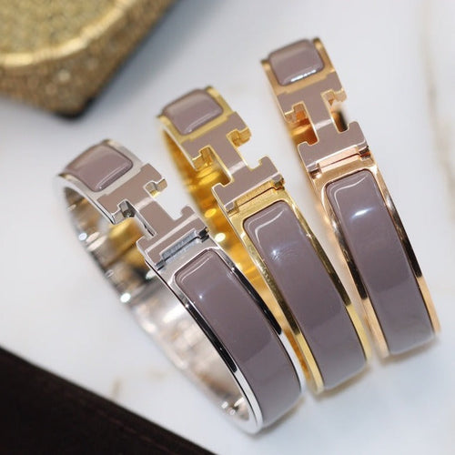 [Leaves]H BRACELET 12MM BROWN
