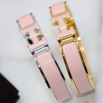 [Leaves]H BRACELET 12MM PINK
