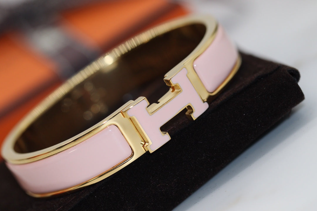 [Leaves]H BRACELET 12MM PINK