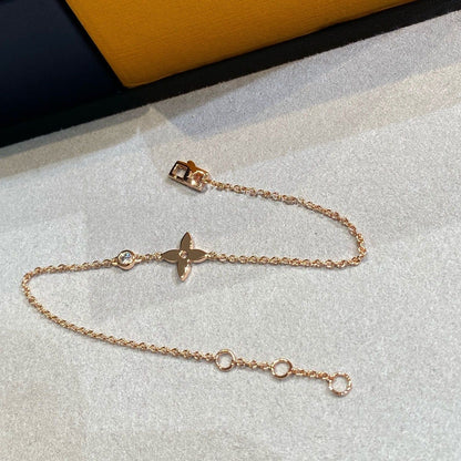 [Leaves]STAR DIAMOND ROSE GOLD BRACELET