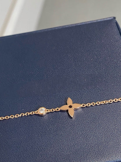 [Leaves]STAR DIAMOND ROSE GOLD BRACELET
