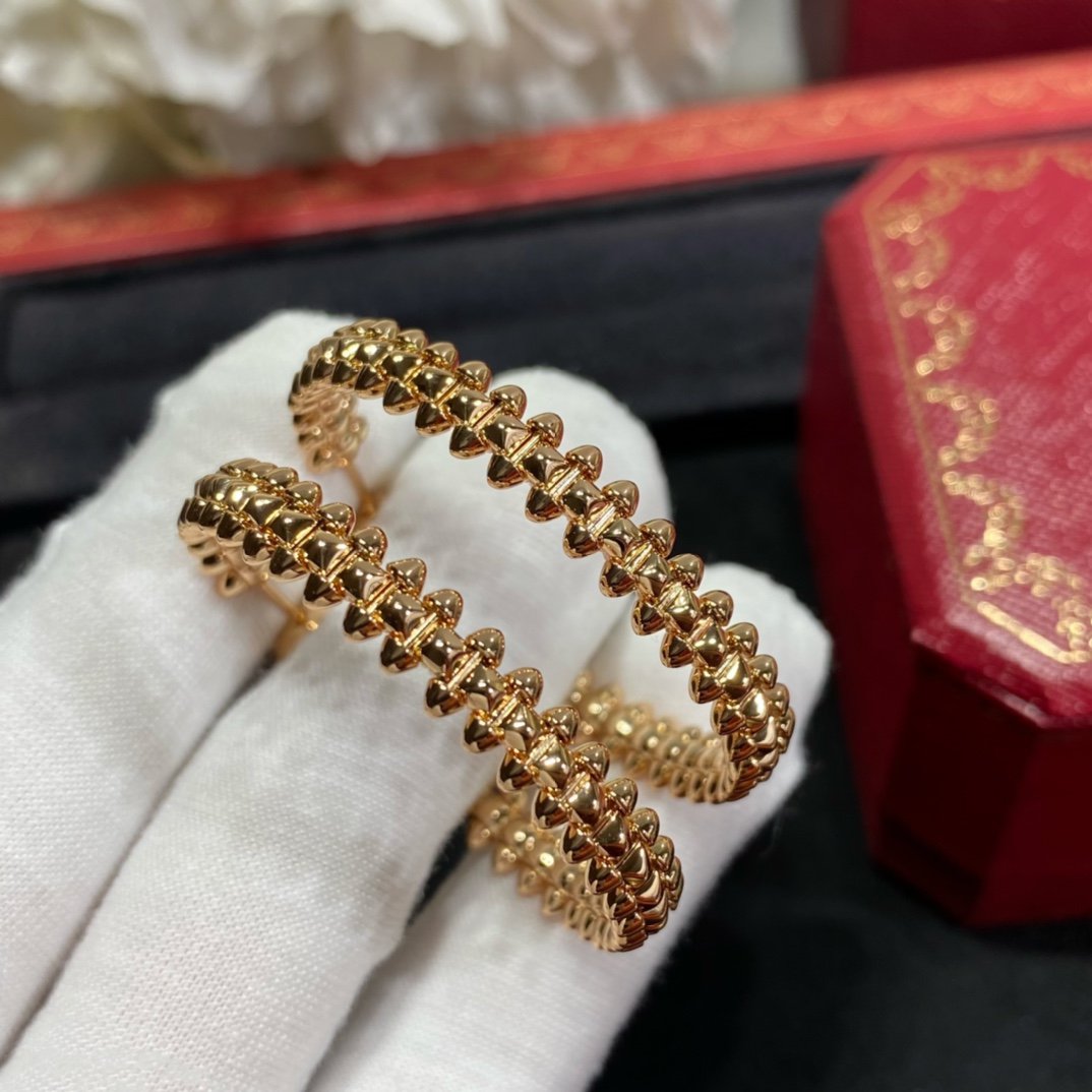 [Leaves]CLASH LARGE HOOP EARRINGS