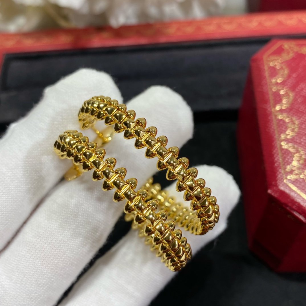 [Leaves]CLASH LARGE HOOP EARRINGS