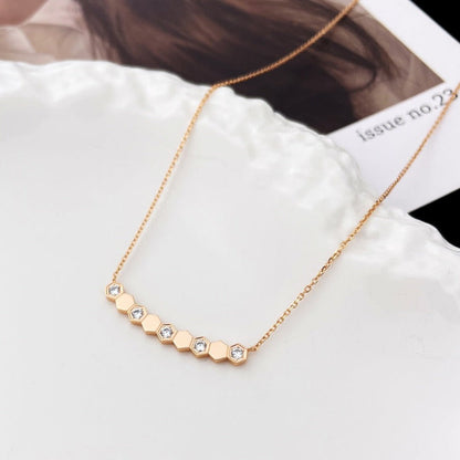 [Leaves]BEE MY LOVE DIAMOND NECKLACE